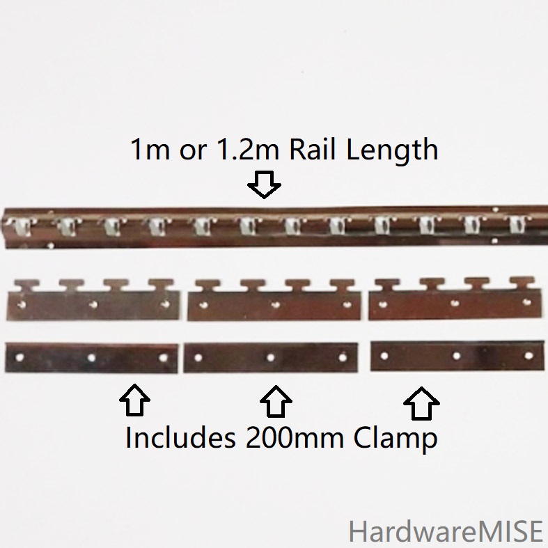 PVC Curtain Strip Hanger 304 Stainless Steel Holder Set Malaysia Supplier